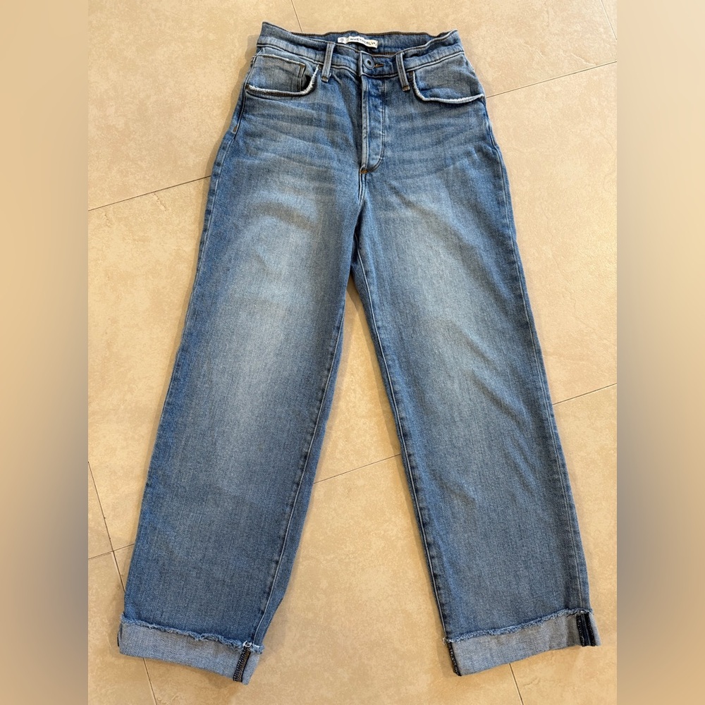Whetherly Vincent Slouchy Wide Leg High‎ Rise Jeans 26